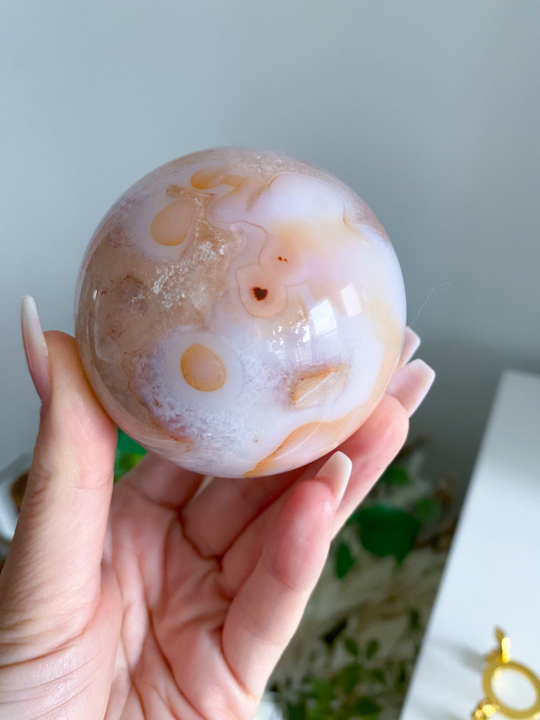 Pink Carnelian Sphere 