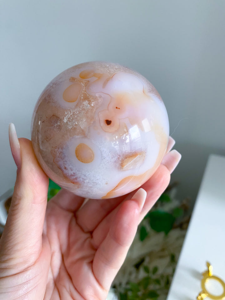 Pink Carnelian Sphere 