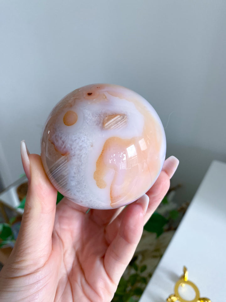 Pink Carnelian Sphere 