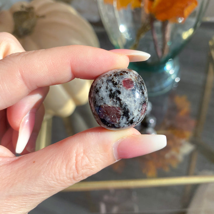 Red Spinel in Matrix Tumble