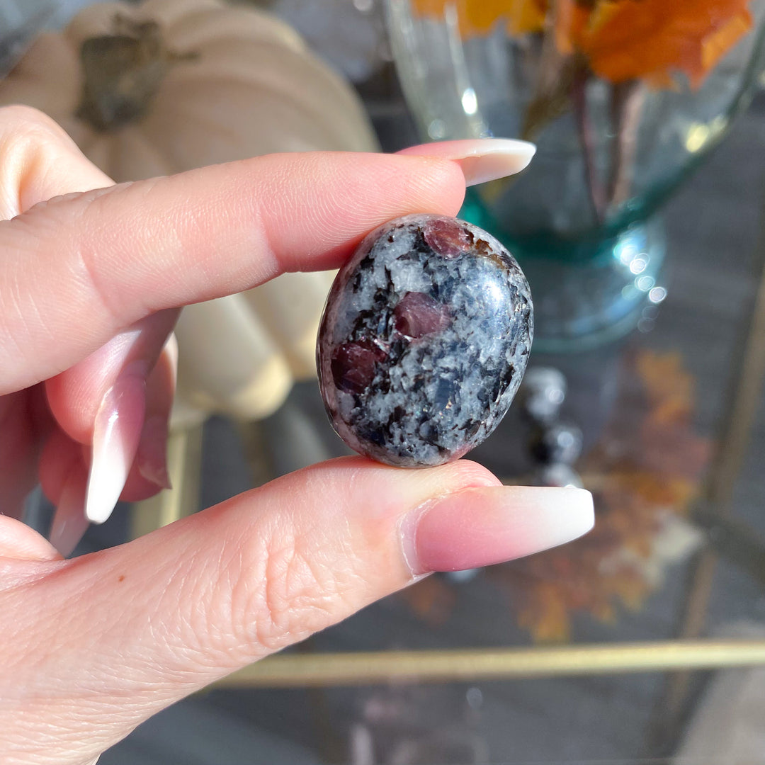Red Spinel in Matrix Tumble