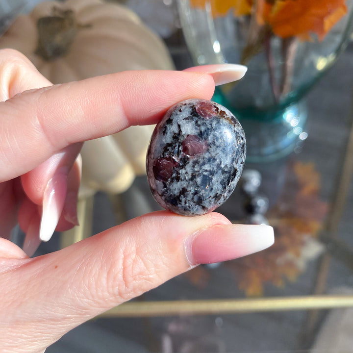 Red Spinel in Matrix Tumble