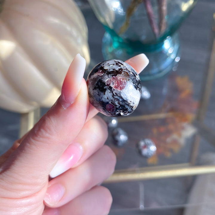 Red Spinel in Matrix Tumble