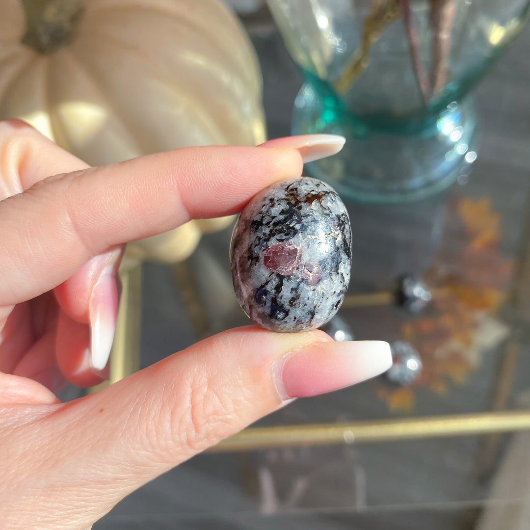 Red Spinel in Matrix Tumble