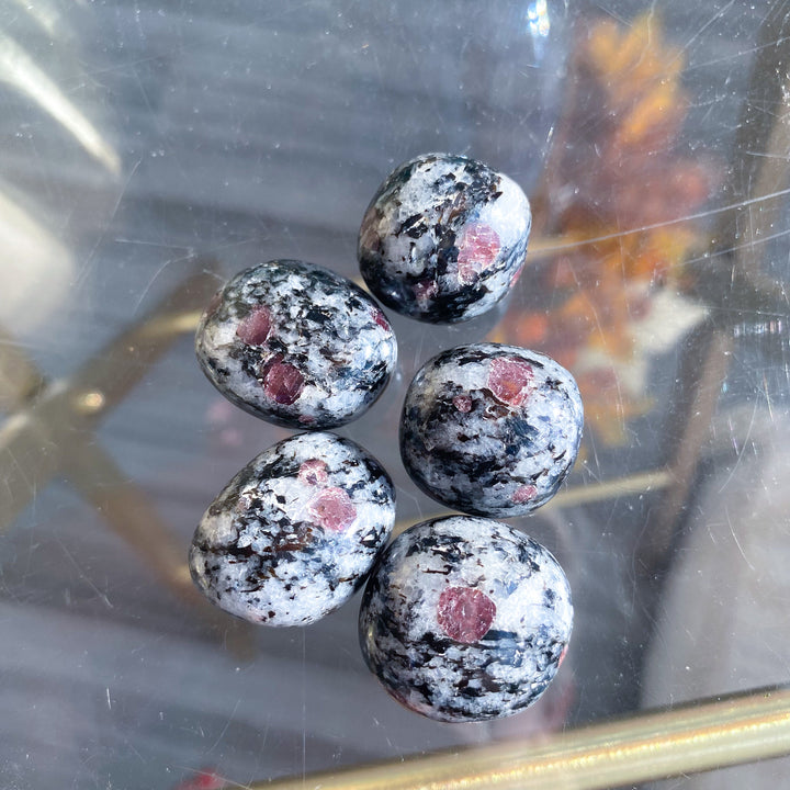 Red Spinel in Matrix Tumble