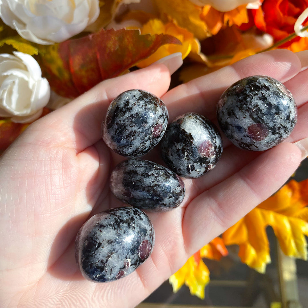 Red Spinel in Matrix Tumble