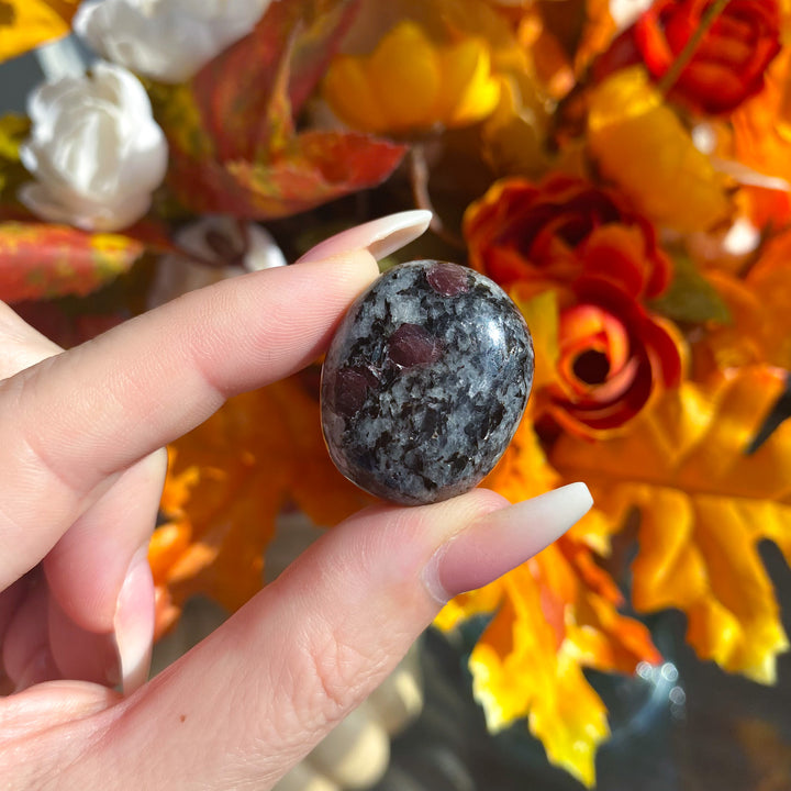 Red Spinel in Matrix Tumble