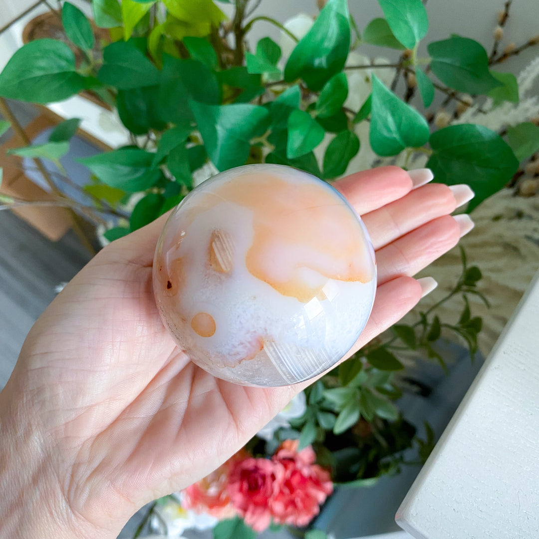 Pink Carnelian Sphere 