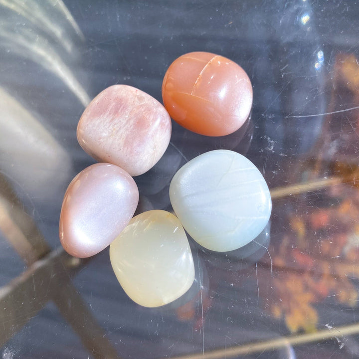 African Moonstone Tumble - Choose Your Shade