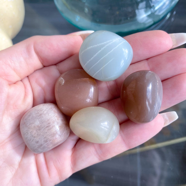 African Moonstone Tumble - Choose Your Shade