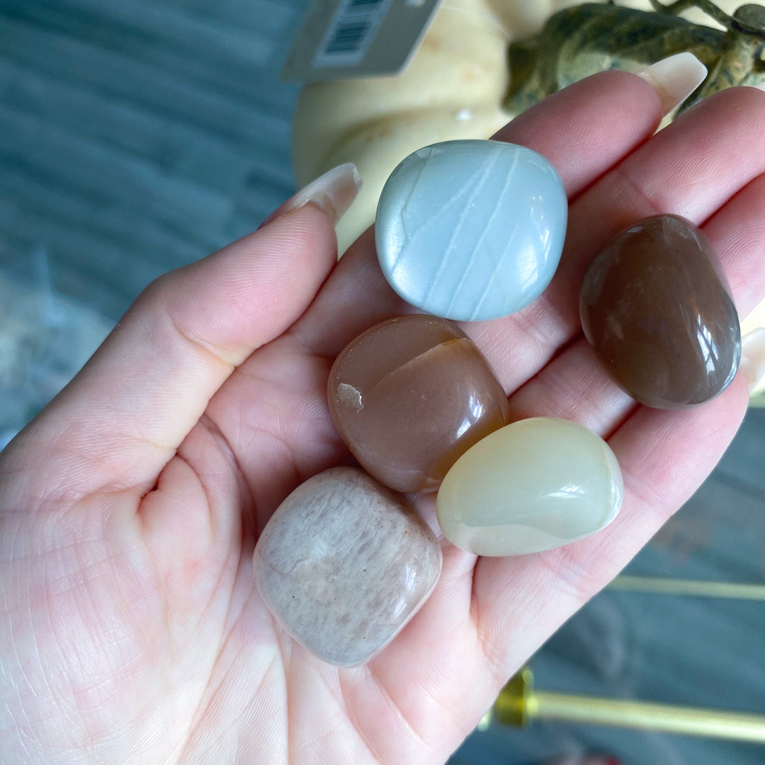 African Moonstone Tumble - Choose Your Shade