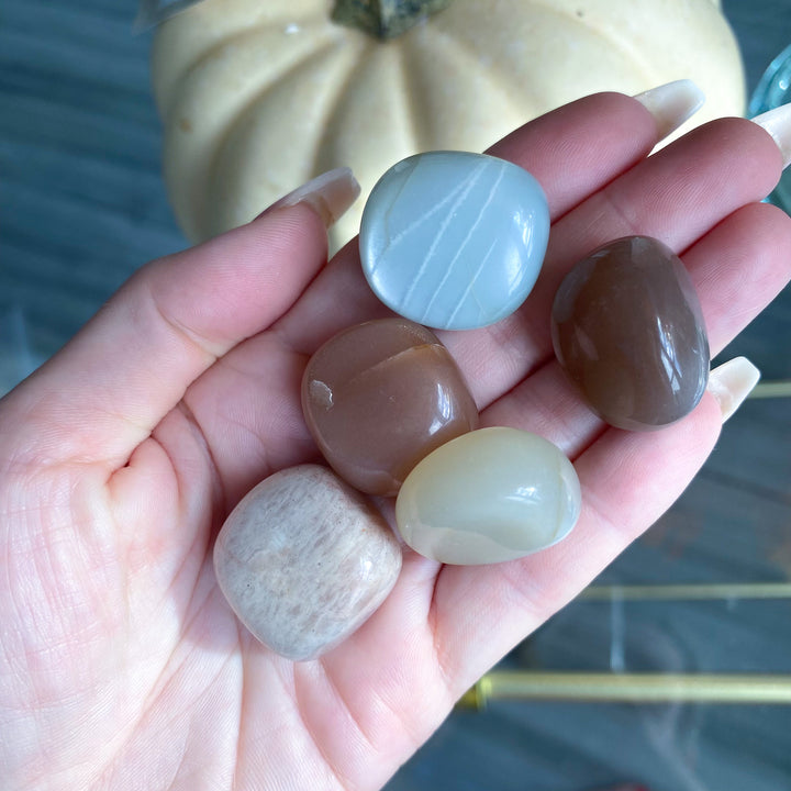 African Moonstone Tumble - Choose Your Shade