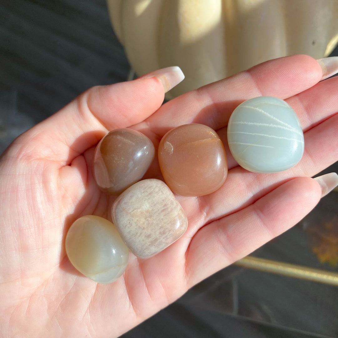African Moonstone Tumble - Choose Your Shade