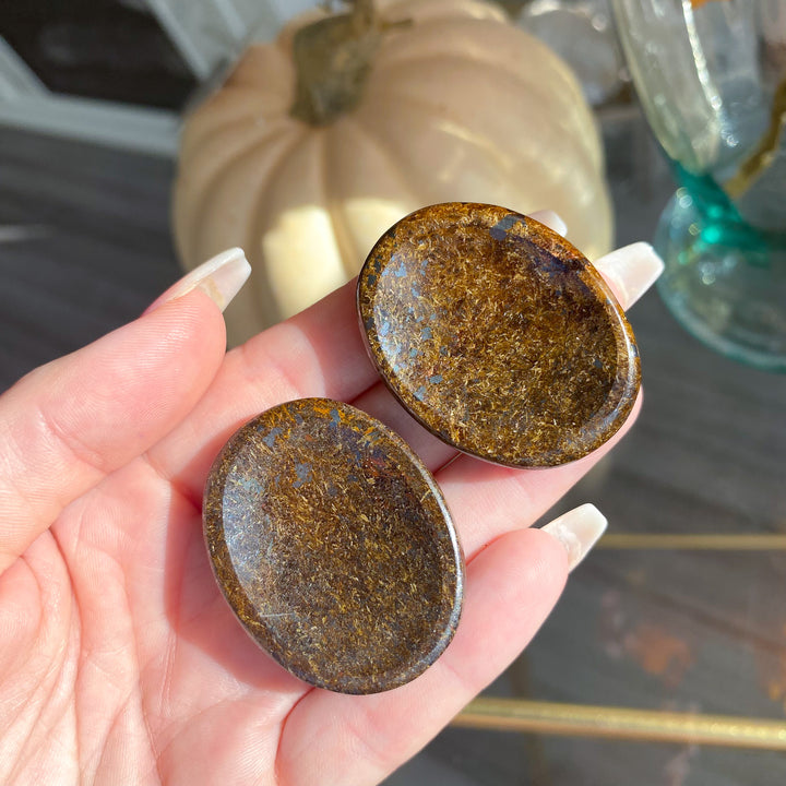 Bronzite Worry Stone