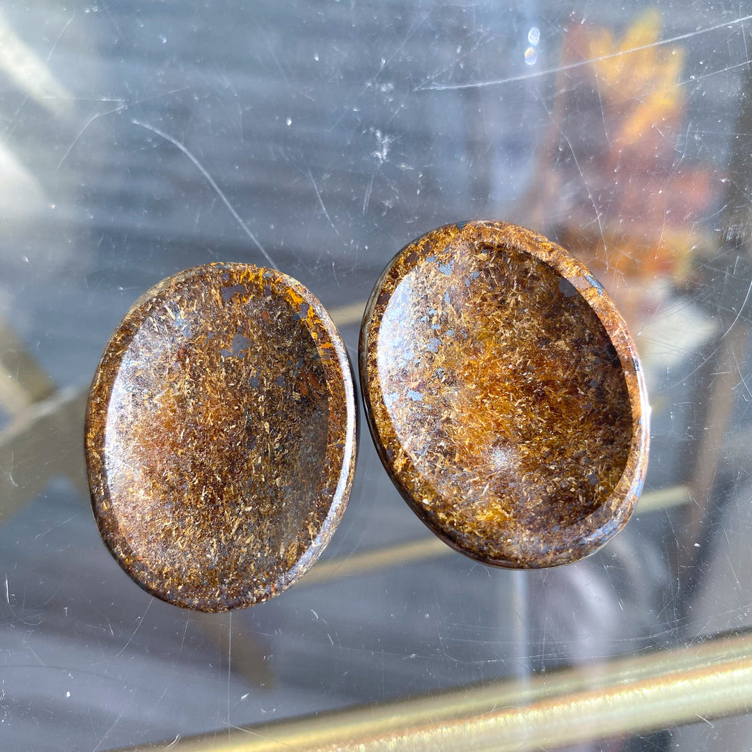 Bronzite Worry Stone