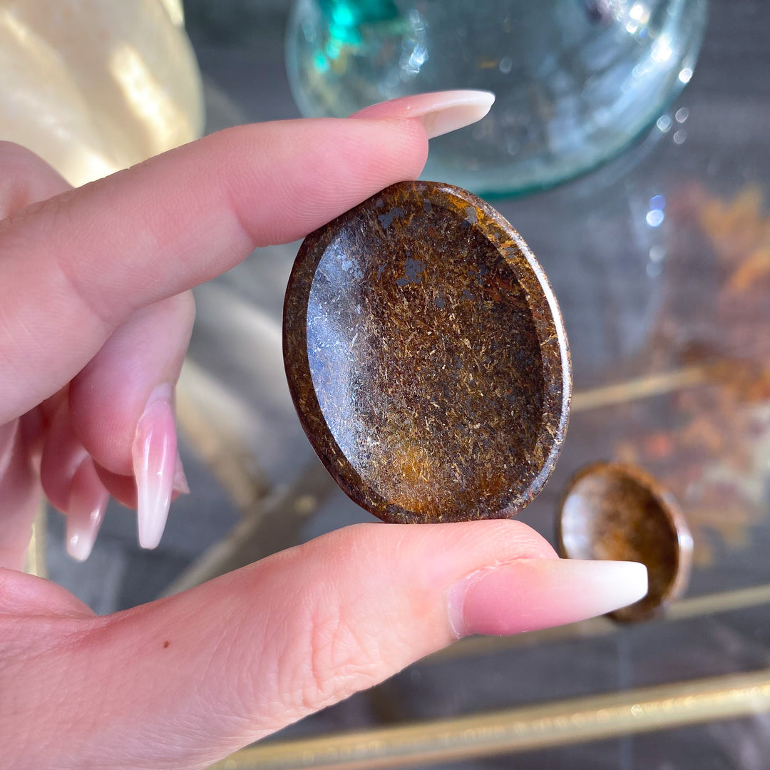 Bronzite Worry Stone