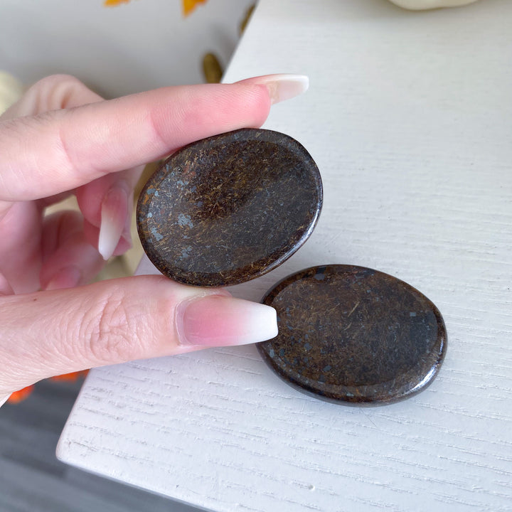 Bronzite Worry Stone
