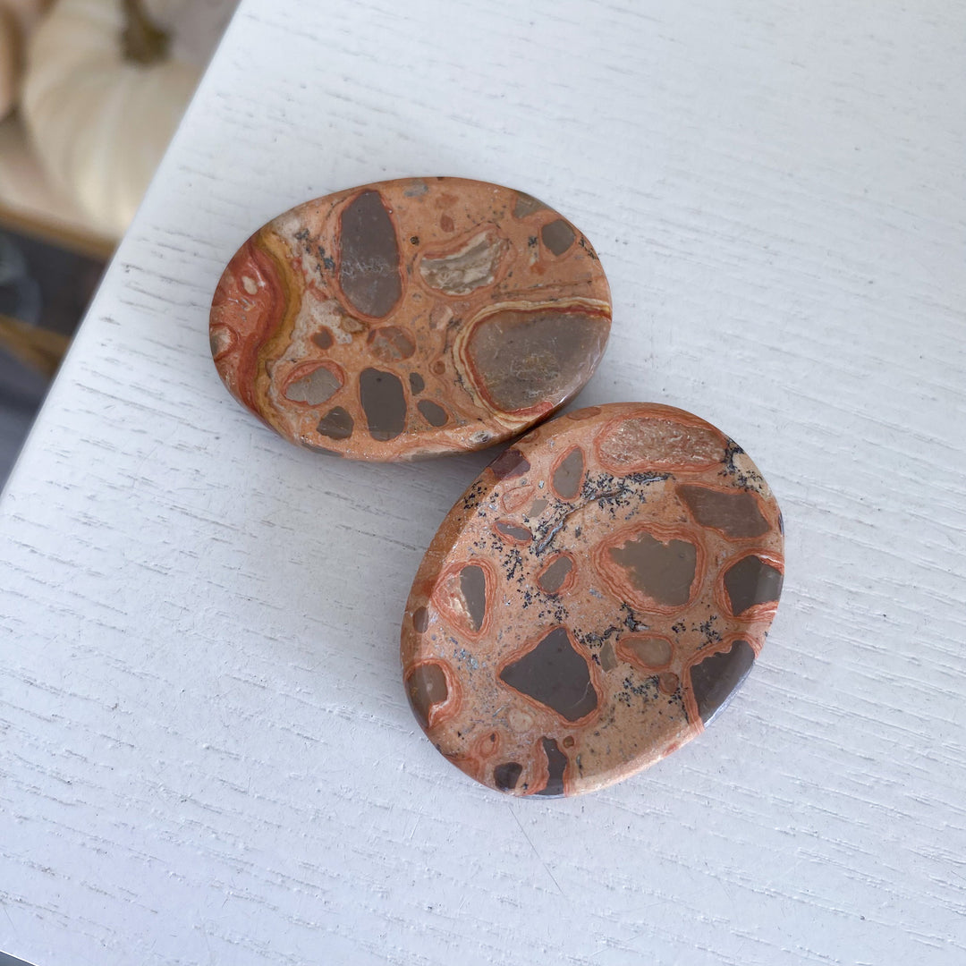 Leopard Skin Jasper Worry Stone