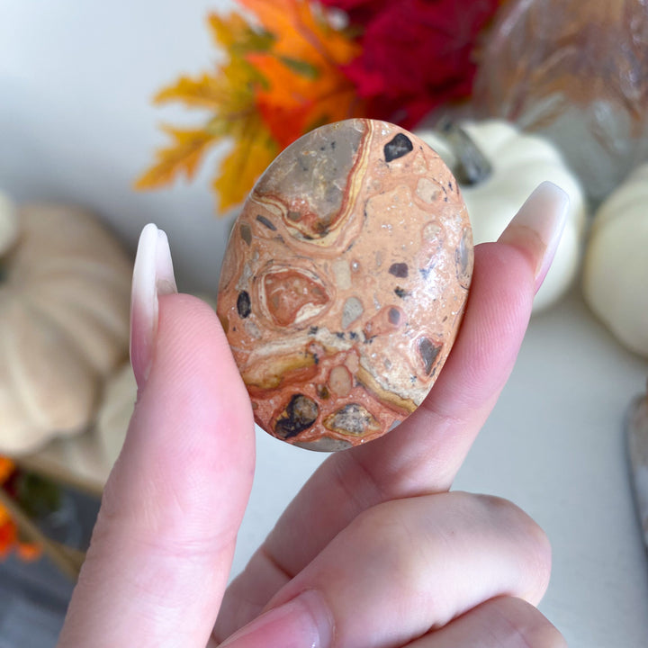 Leopard Skin Jasper Worry Stone