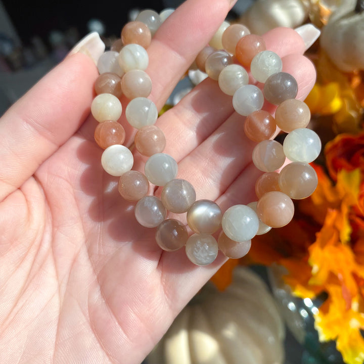 African Multi-Moonstone 8mm Bracelet