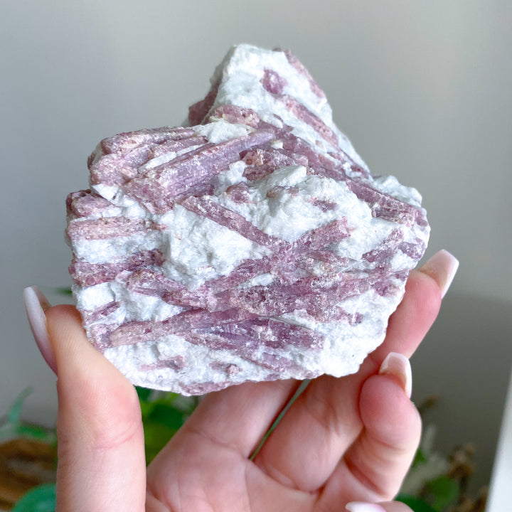 Large Pink Tourmaline in Quartz