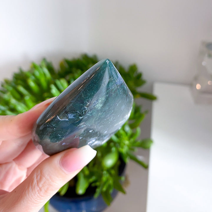 Dark Moss Agate Flame #5