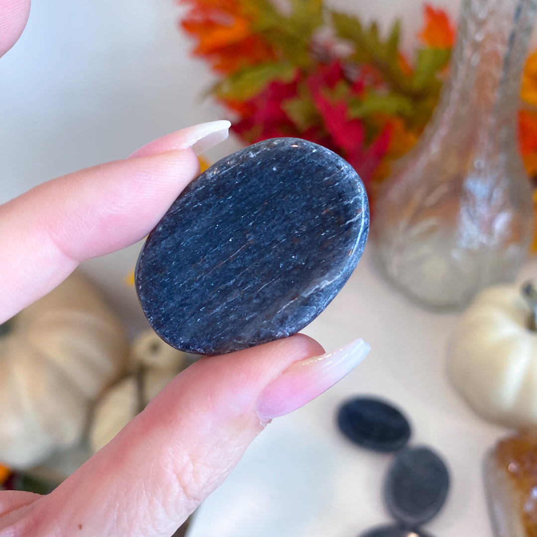 Iolite Worry Stone