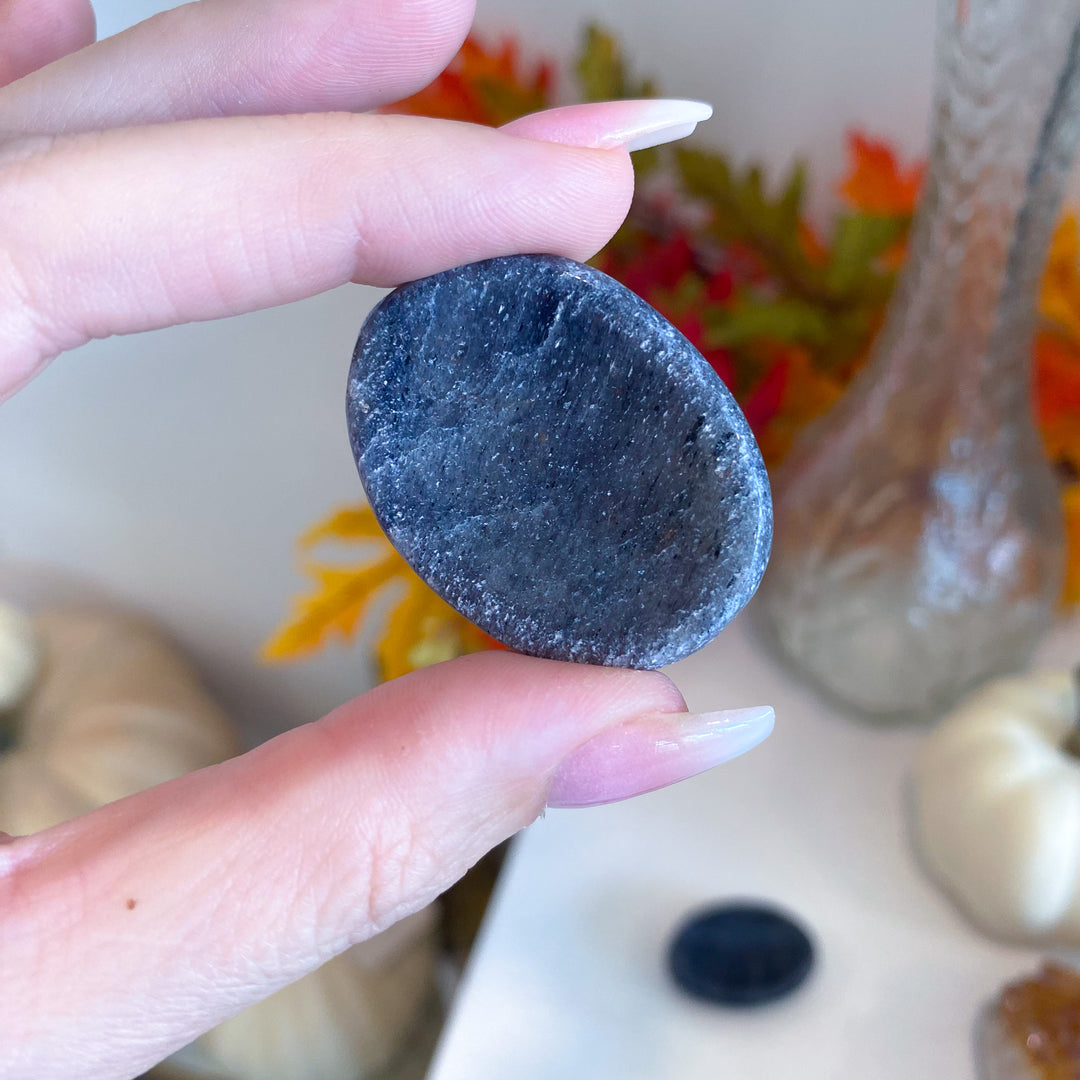 Iolite Worry Stone