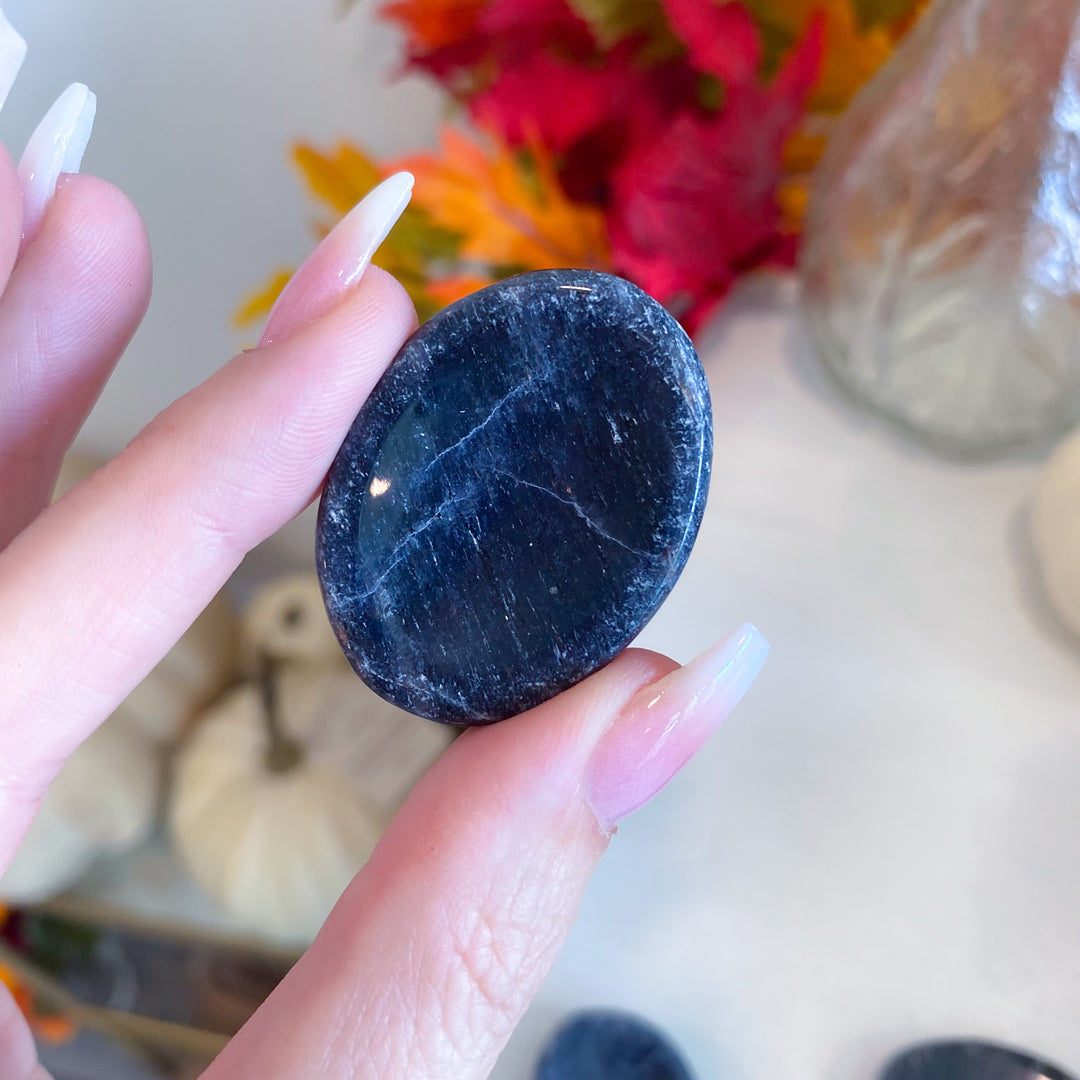 Iolite Worry Stone