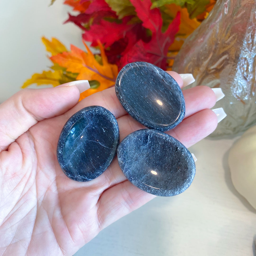 Iolite Worry Stone
