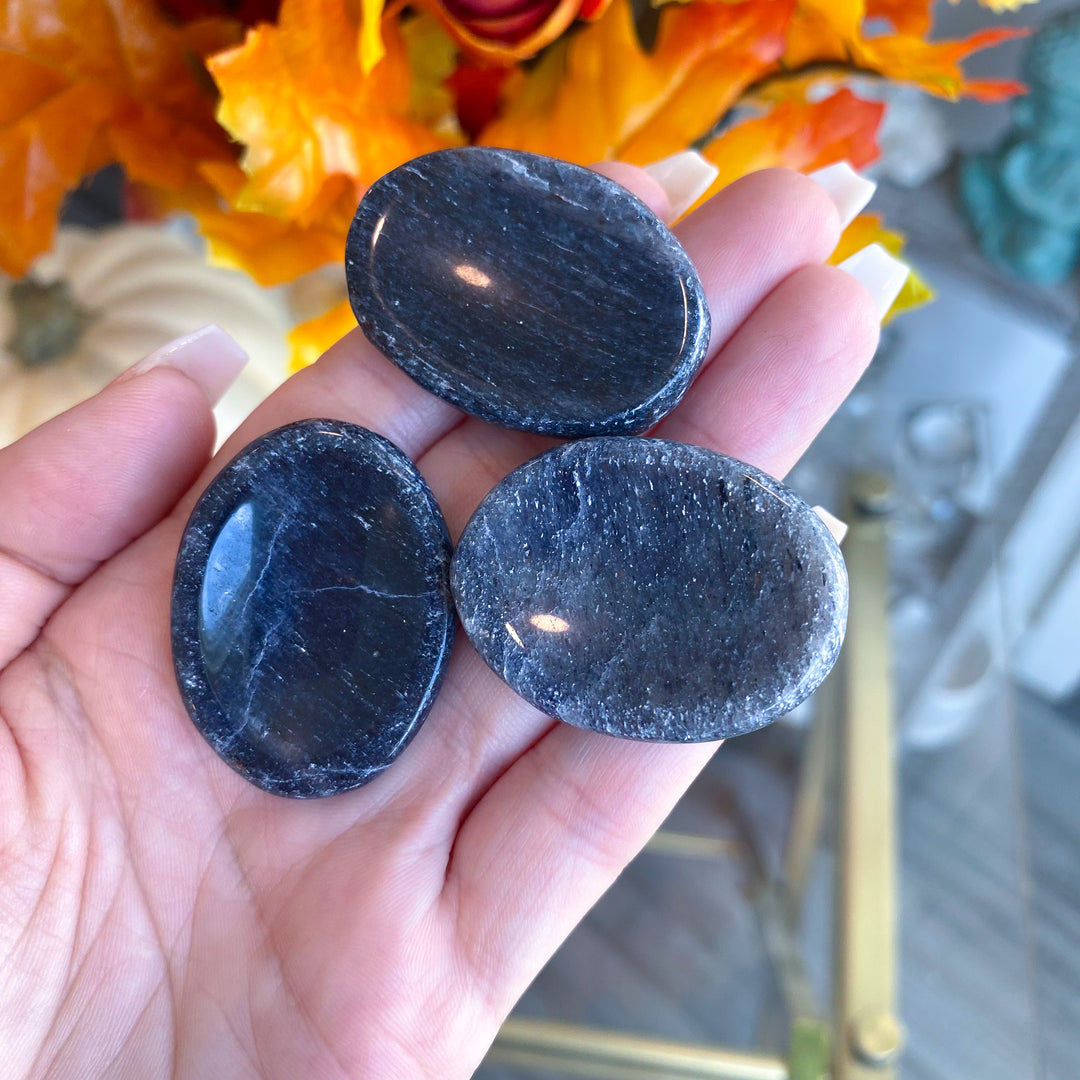 Iolite Worry Stone