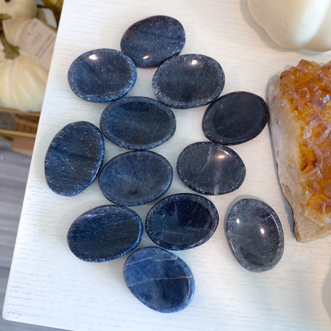 Iolite Worry Stone