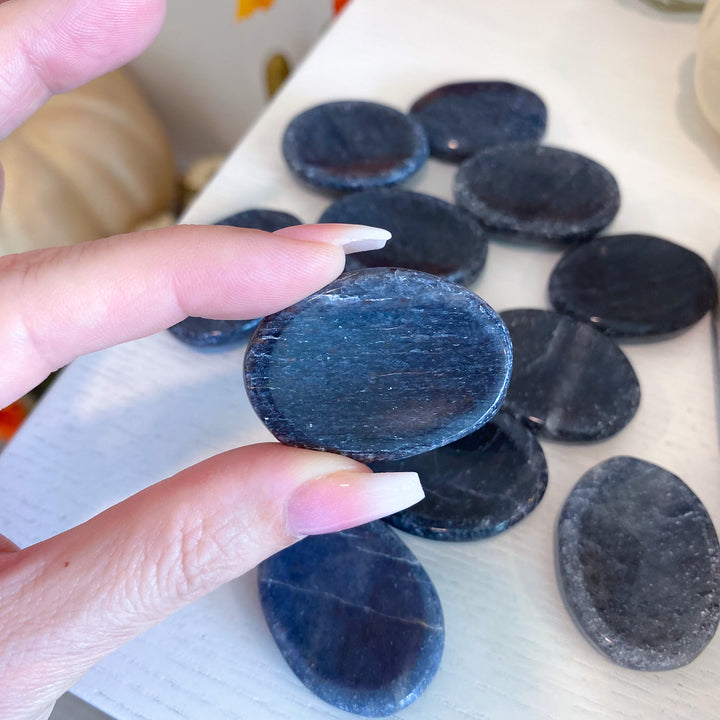 Iolite Worry Stone