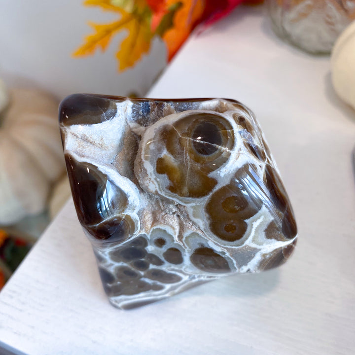 Chocolate Calcite Freeform with Seeing Eye 