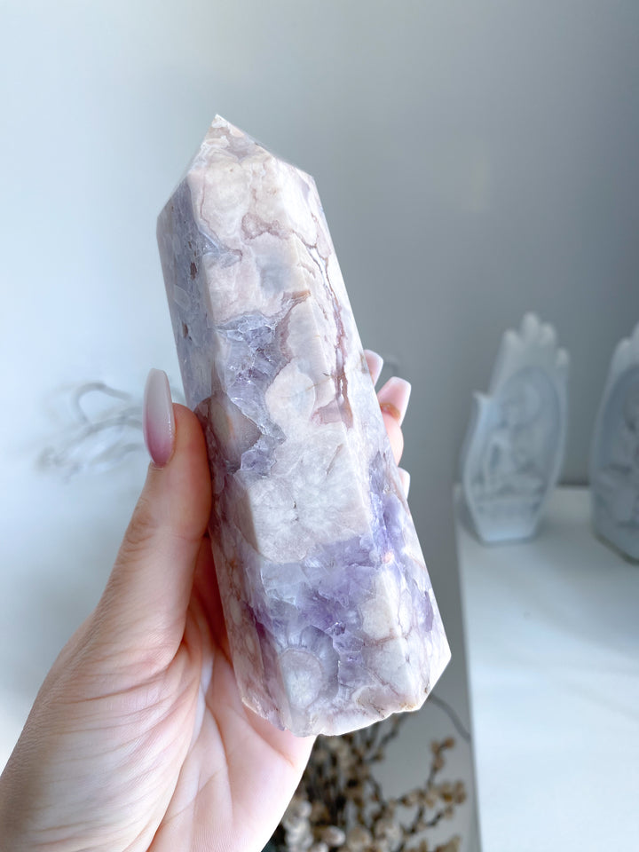 Beautiful Amethyst Flower Agate Tower #8