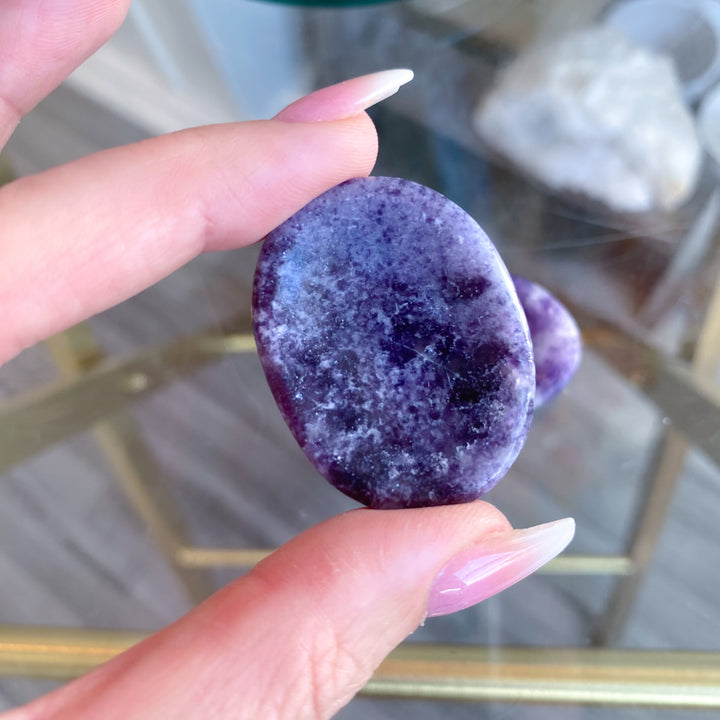 Lepidolite Worry Stone