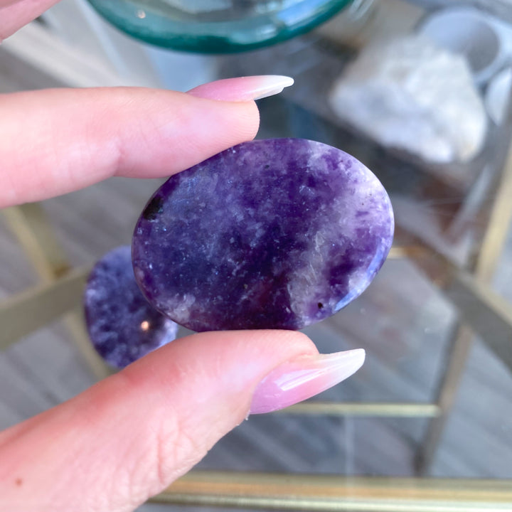Lepidolite Worry Stone