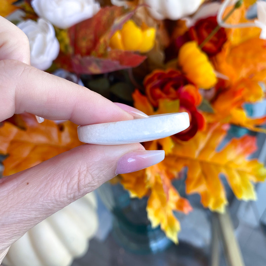 Scolecite Worry Stone