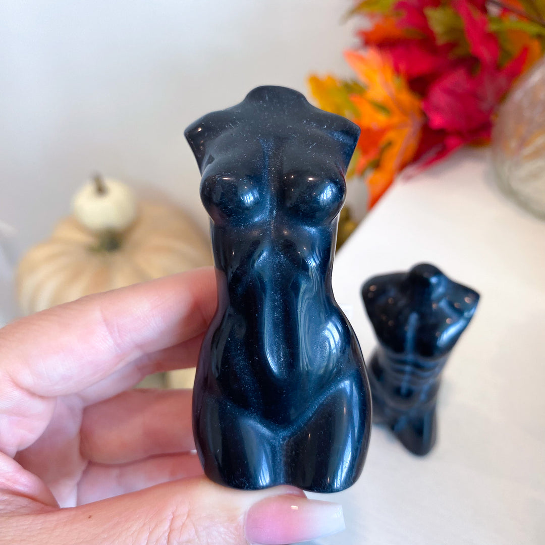 Black Obsidian Goddess or God Body