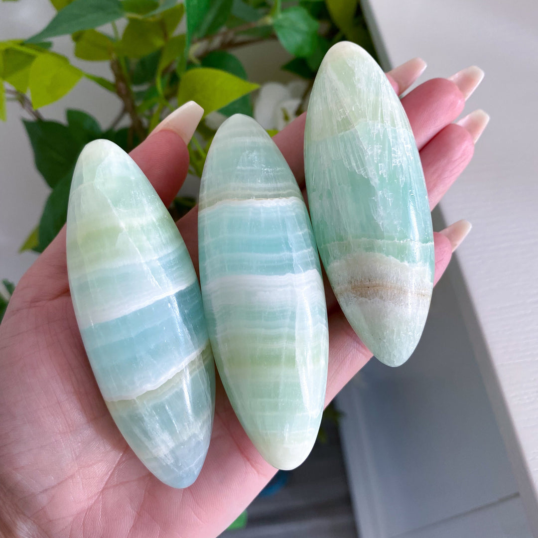 Pistachio Green Calcite Shiva