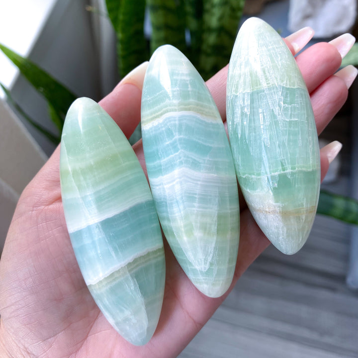Pistachio Green Calcite Shiva