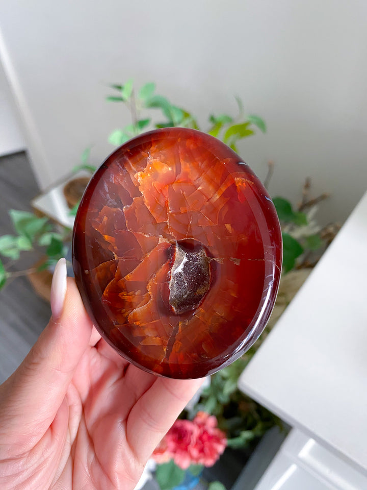 Small Carnelian Bowl w/ Druze