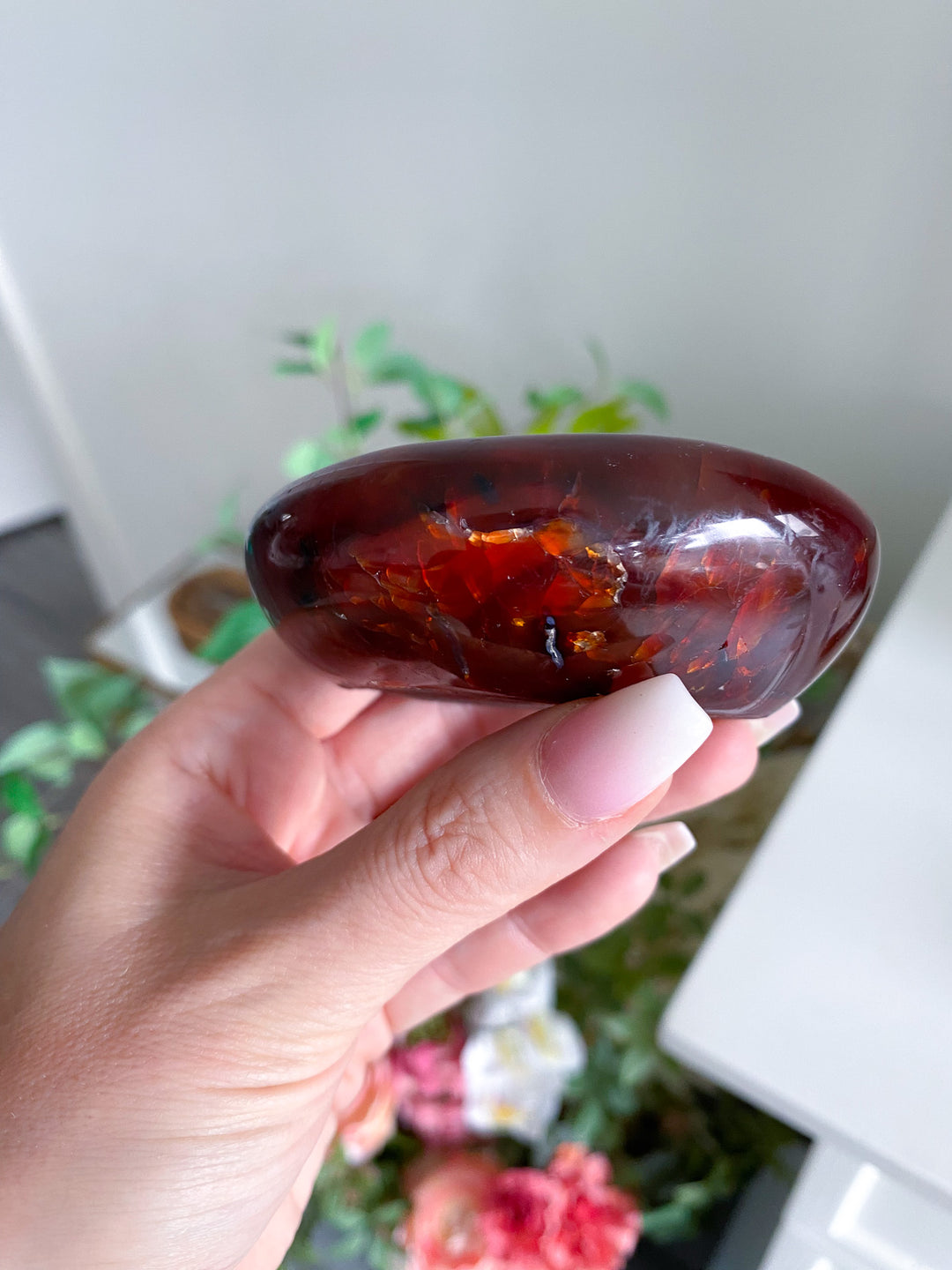Small Carnelian Bowl w/ Druze