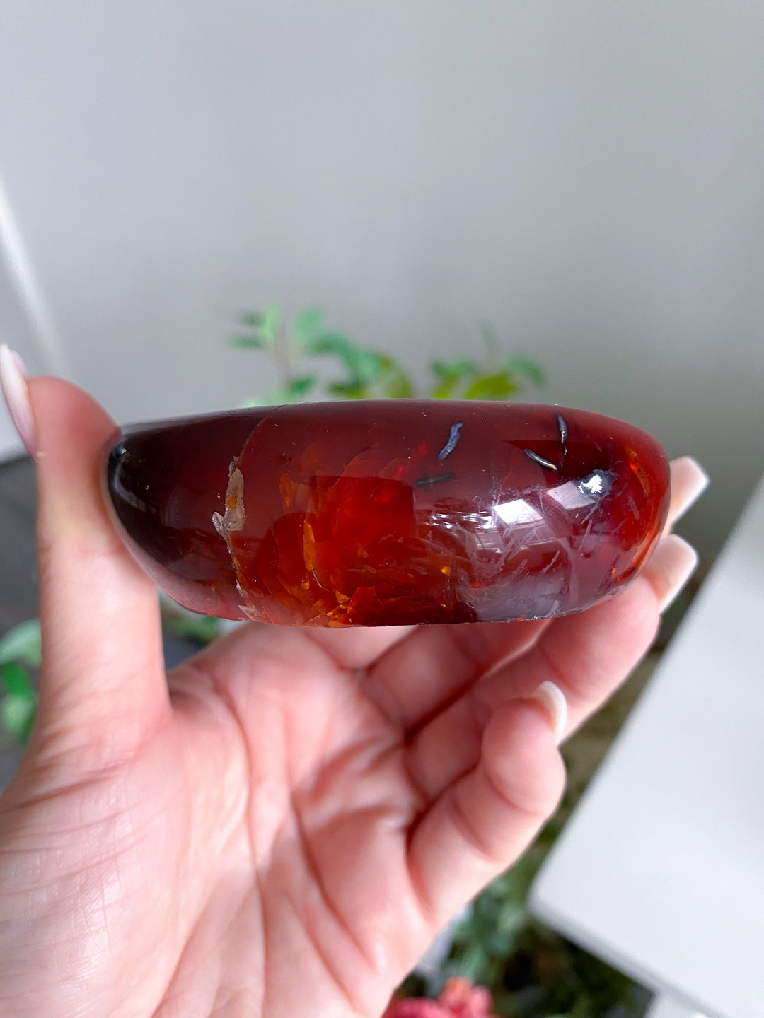 Small Carnelian Bowl w/ Druze