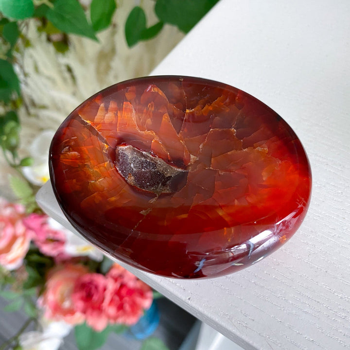 Small Carnelian Bowl w/ Druze