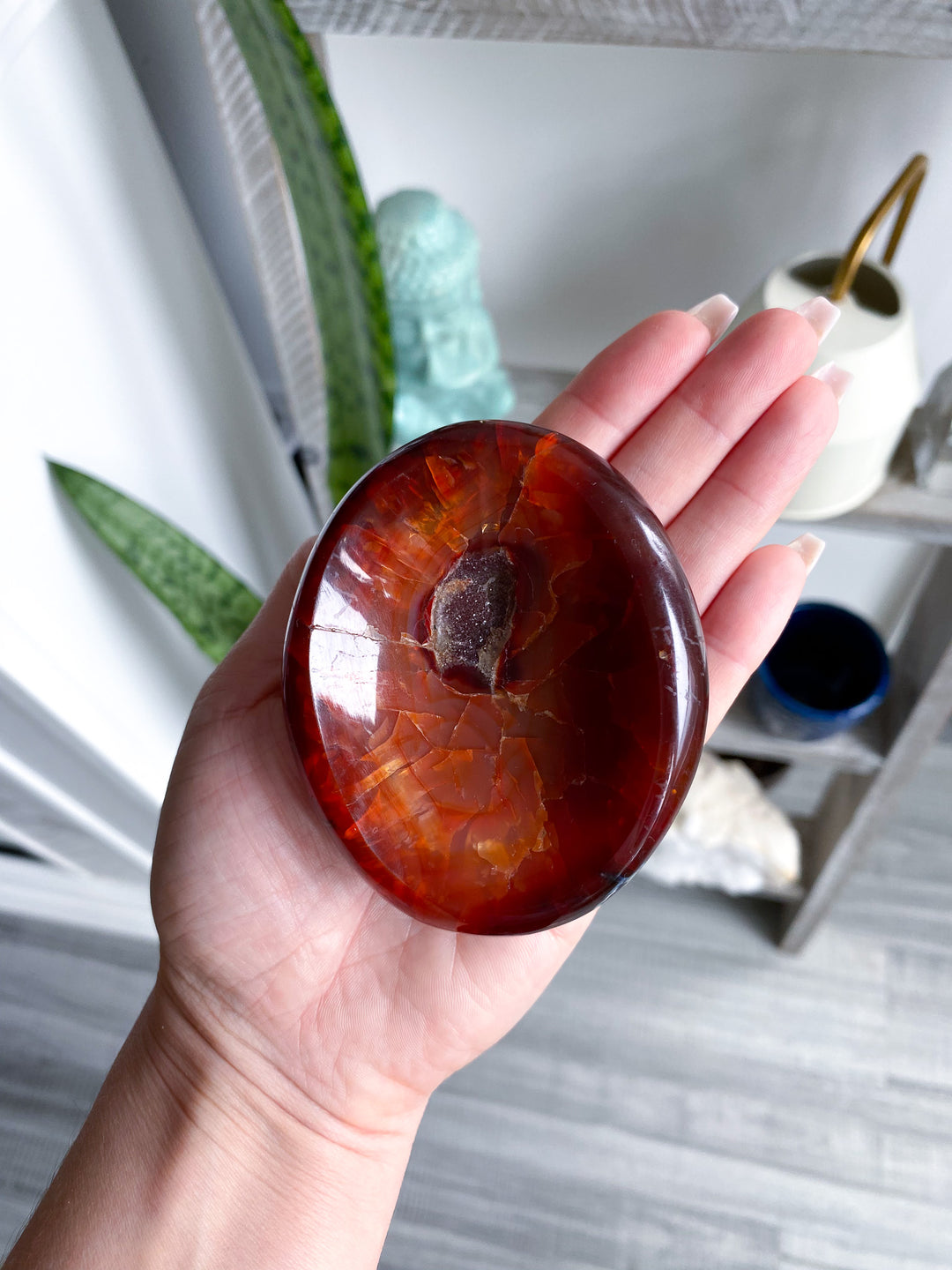 Small Carnelian Bowl w/ Druze
