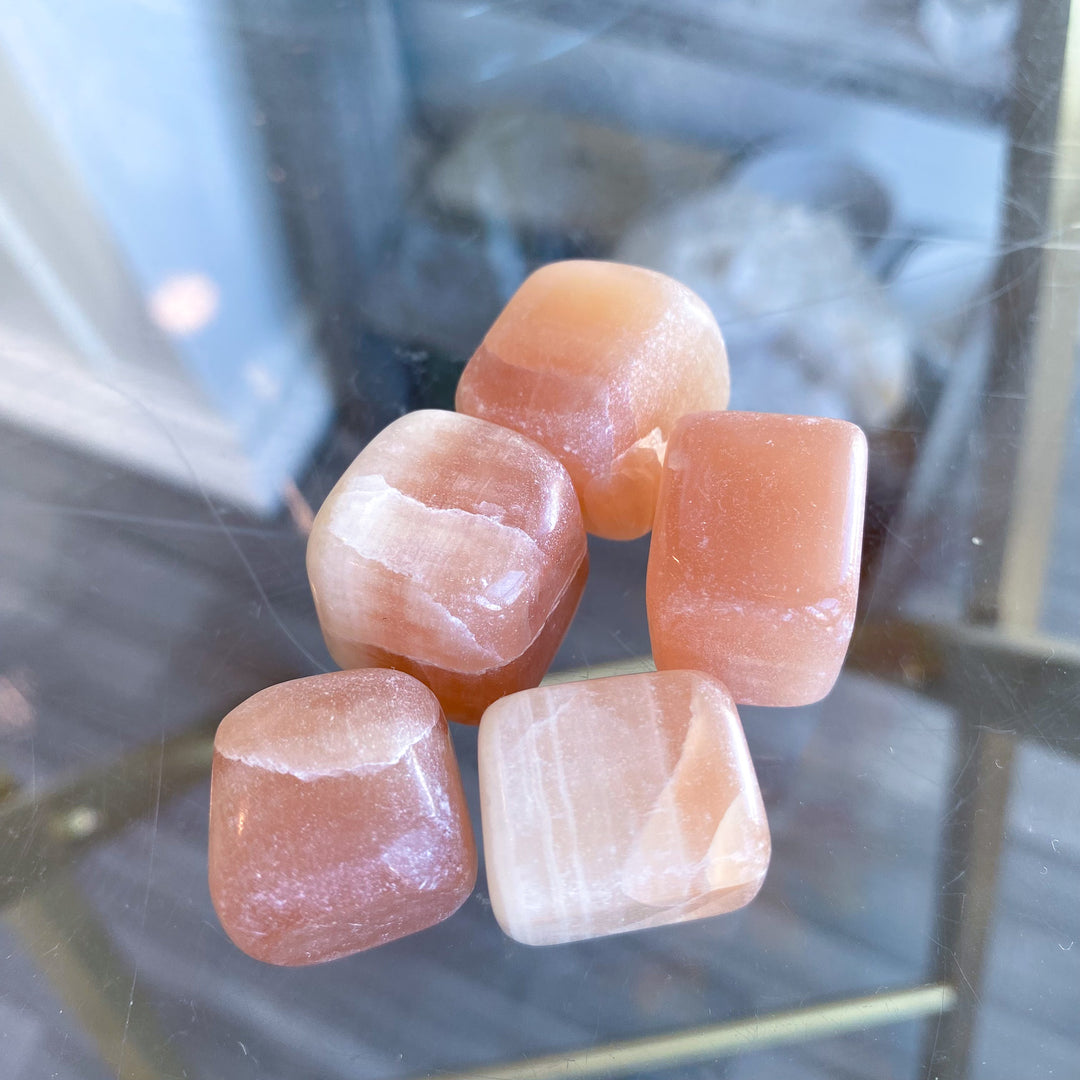 Creamy Honey Calcite Cube Tumble