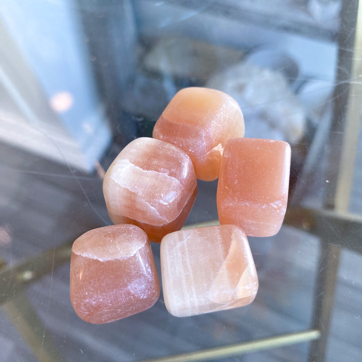 Creamy Honey Calcite Cube Tumble