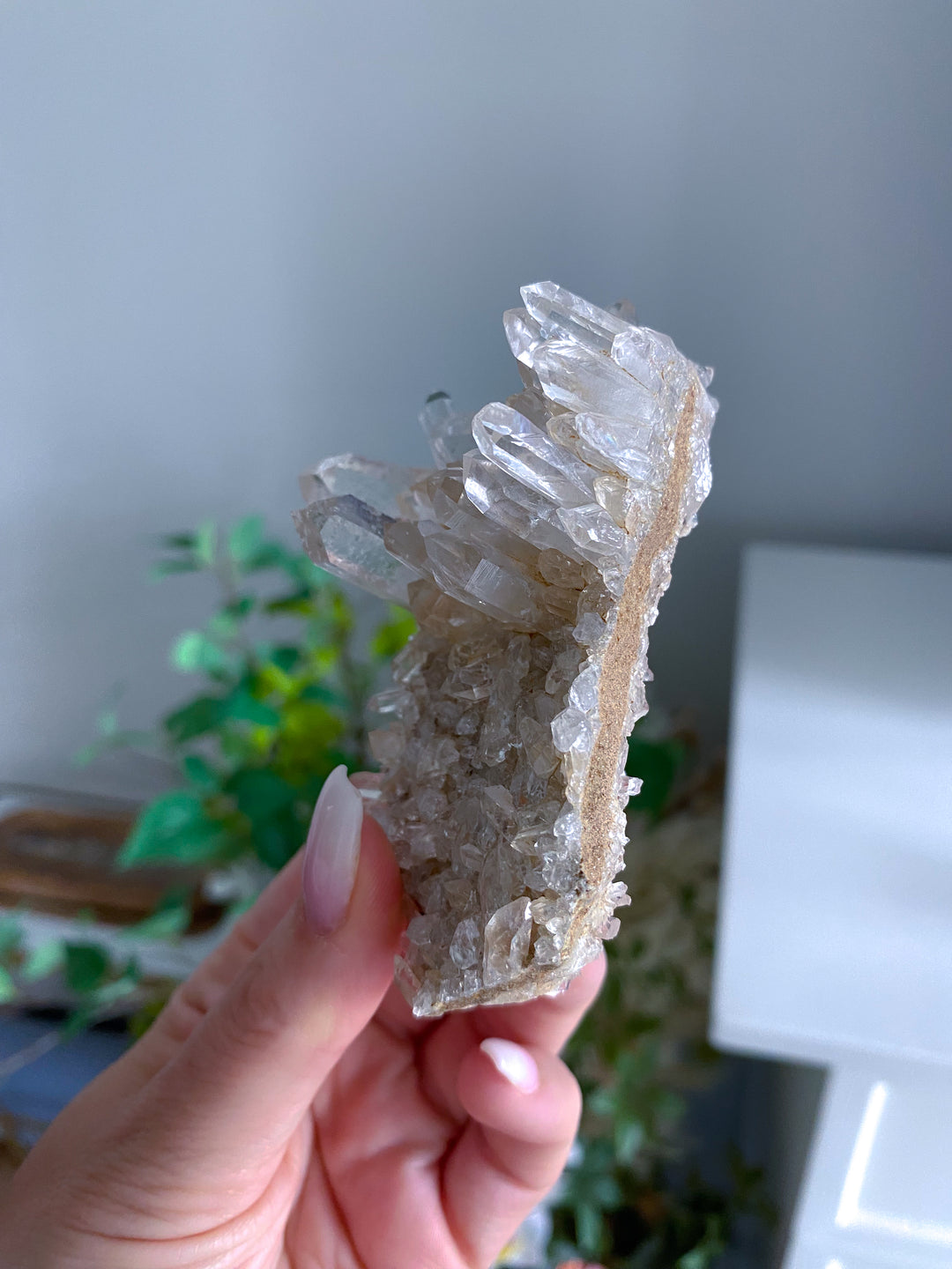 Unique Clear Quartz Cluster 