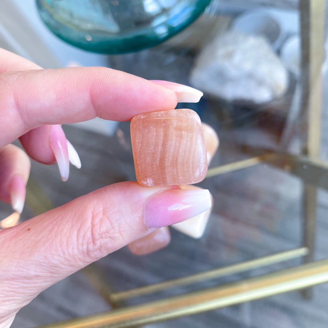 Creamy Honey Calcite Cube Tumble